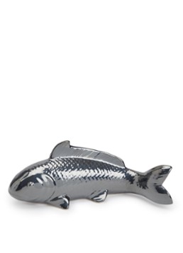 POLSPOTTEN Fish spaarpot 36 cm Donkergrijs - Deal