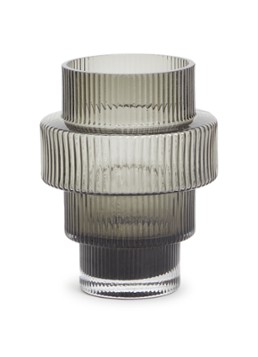 POLSPOTTEN Steps kandelaar 15 cm Grijs - Deal