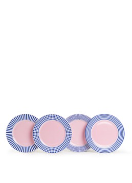 POLSPOTTEN Aunty dinerbord 27 cm set van 4 Wit - Deal