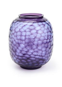 POLSPOTTEN Honeycomb vaas S 26 cm Paars - Deal