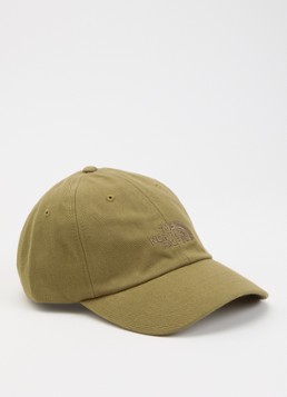 The North Face Heren Norm pet met logoborduring in de kleur Mosgroen, maat: OS