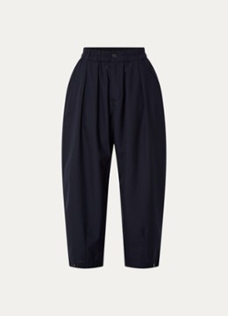 Soeur Dames Vernon high waist balloon fit broek met steekzakken in de kleur Indigo, maat: 40