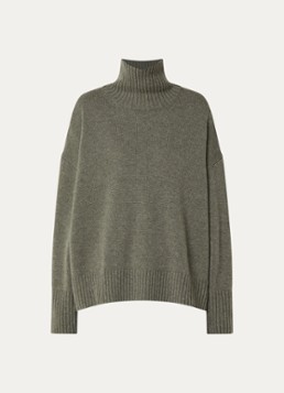 Soeur Dames William trui van merino wol met col in de kleur Grijs, maat: 40