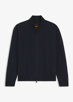 BOSS Heren Jack met steekzakken en logo in de kleur Blauw