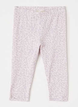 MarMar COPENHAGEN Meisjes Leo skinny fit legging met panterprint in de kleur Lila, maat: 3Y/98