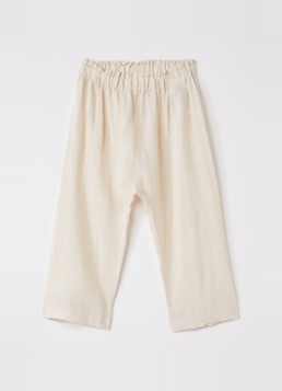 MarMar COPENHAGEN Jongens Loose fit broek van linnen in de kleur Naturel, maat: 3Y/98