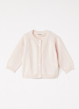 MarMar COPENHAGEN Meisjes Taki fijngebreid vest in de kleur Lichtroze, maat: 9M/74