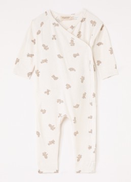 MarMar COPENHAGEN Jongens Rulo babypak met V-hals in de kleur Gebroken wit, maat: 62