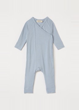 MarMar COPENHAGEN Jongens Rulo babypak met V-hals in de kleur Blauw, maat: 68