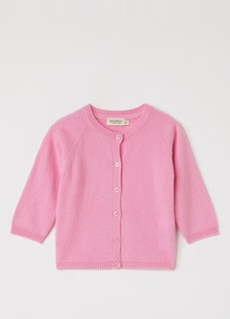 MarMar COPENHAGEN Meisjes Tamla fijngebreid vest kasjmier in de kleur Roze, maat: 4M/62
