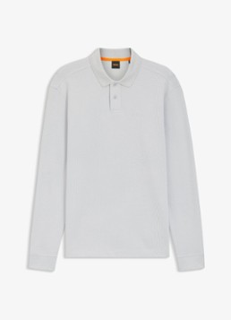BOSS Heren Regular fit polo met logo in de kleur Taupe