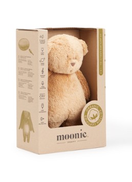 Moonie Meisjes The Humming Bear muziekknuffel 27 cm in de kleur Bruin, maat: One Size