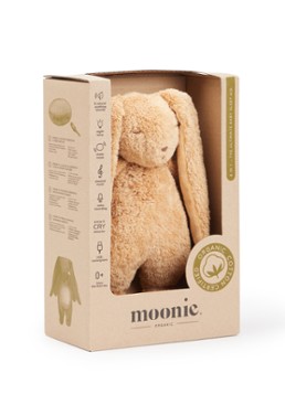 Moonie Meisjes The Humming Friend Bunny muziekknuffel 28 cm in de kleur Bruin, maat: One Size
