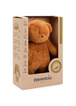Moonie Jongens The Humming Friend Bear 2.0 muziekknuffel 28 cm in de kleur Oranjebruin, maat: One Size