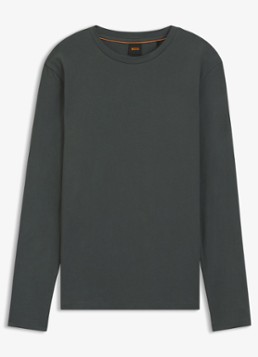 BOSS Heren Tchark longsleeve met logoprint in de kleur