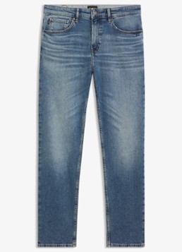 BOSS Heren Regular fit jeans met steekzakken in de kleur Indigo
