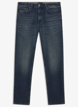 BOSS Heren Regular fit jeans met steekzakken in de kleur Donkerblauw