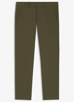 BOSS Heren Slim-fit broek van waterafstotend stretchmateriaal in de kleur Bronsgroen