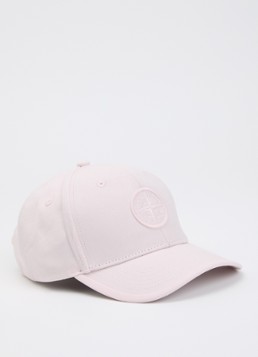 Stone Island Jongens 00001 pet met logoborduring in de kleur Lichtroze, maat: 2 = 128