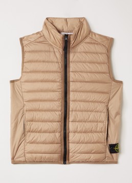 Stone Island Jongens 00002 gewatteerde bodywarmer in de kleur Grijs, maat: 8J = 128