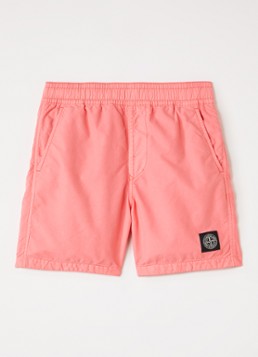 Stone Island Jongens 00003 zwemshorts met logo in de kleur Roze, maat: 8J = 128