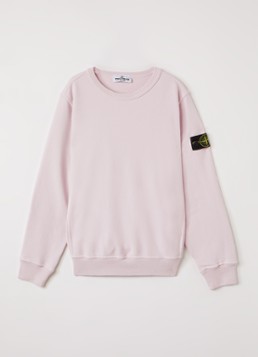 Stone Island Jongens 00002 sweater met logo in de kleur Roze, maat: 14J = 164