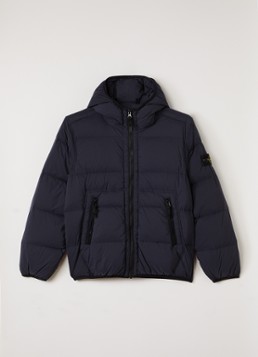 Stone Island Dames Gewatteerd jack met donsvulling in de kleur Donkerblauw, maat: 14J = 164