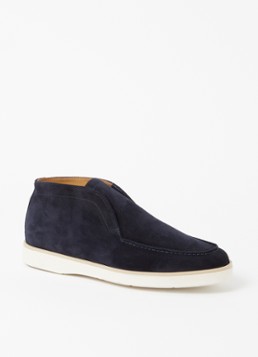 Giorgio Heren Slip-on van suéde in de kleur Donkerblauw, maat: 46