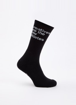The New Originals Heren Sokken in katoenblend met logoprint in de kleur Zwart, maat: OS