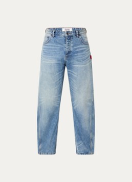 The New Originals Heren Twisted Seam loose fit jeans met medium wassing in de kleur Indigo, maat: XL