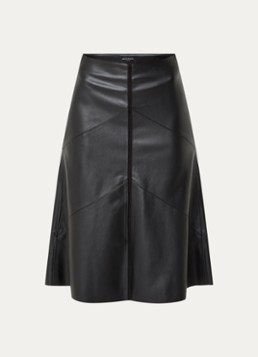 Bruuns Bazaar Dames Eleen midi rok met blinde ritssluiting in de kleur Zwart
