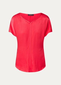 Bruuns Bazaar Dames Zazia top van satijn in de kleur Rood
