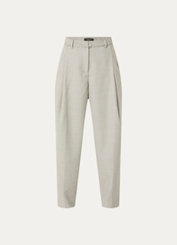 Bruuns Bazaar Dames Phiala high waist loose fit pantalon met steekzakken in de kleur Lichtgrijs