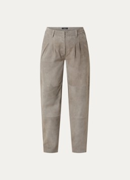 Bruuns Bazaar Dames High waist wide fit broek met steekzakken in de kleur Taupe