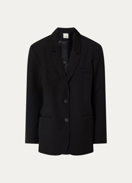 Sofie Schnoor Dames Kais oversized blazer met schoudervulling in de kleur Zwart