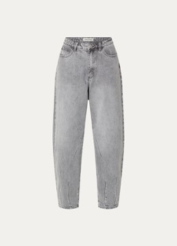 Sofie Schnoor Dames Havana high waist wide leg jeans met steekzakken in de kleur Grijs
