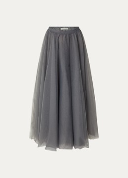 Sofie Schnoor Dames Kayla maxi rok in de kleur Donkergrijs