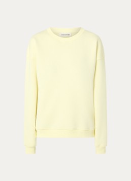 Sofie Schnoor Dames Emi sweater met backprint in de kleur Lichtgeel