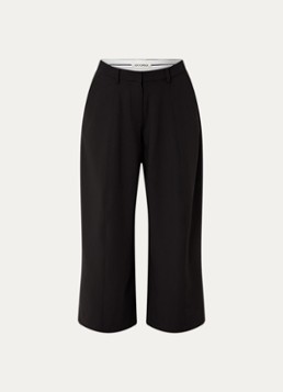 Sofie Schnoor Dames Modena high waist wide fit pantalon met steekzakken in de kleur Zwart