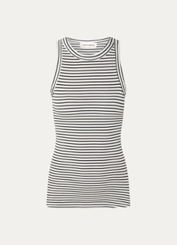 Sofie Schnoor Dames Julliesw tanktop met streepprint in de kleur Wit