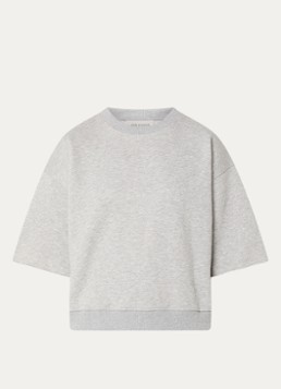 Sofie Schnoor Dames EloiseSY sweater met front- en backprint in de kleur Lichtgrijs