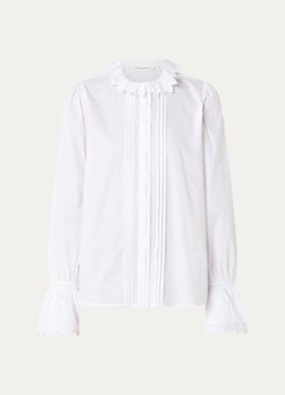 Sofie Schnoor Dames Serena oversized blouse in de kleur Wit