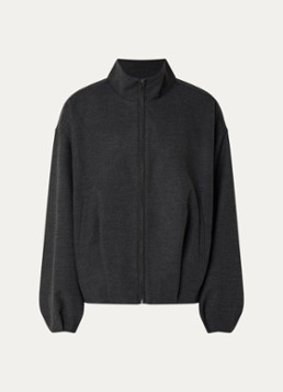 Sofie Schnoor Dames Becky sweatvest met opstaande kraag in de kleur Donkergrijs