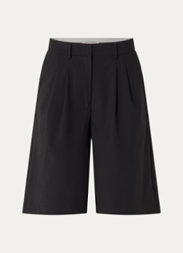 Sofie Schnoor Dames Lucia high waist wide fit korte broek in de kleur Zwart