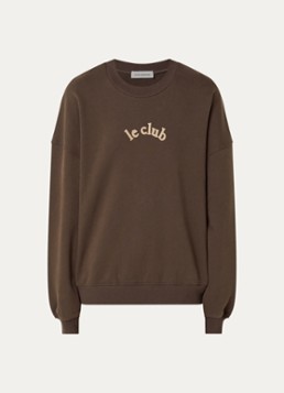 Sofie Schnoor Dames Paro sweater met borduring in de kleur Bruin