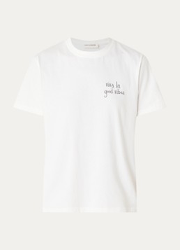 Sofie Schnoor Dames Riversw T-shirt met front- en backprint in de kleur Gebroken wit