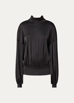 Sofie Schnoor Dames Ambersw blouse met strikkraag in de kleur Zwart
