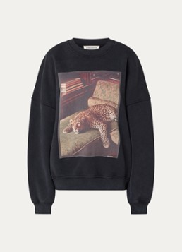 Sofie Schnoor Dames Parossw sweater met print in de kleur Zwart