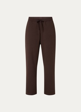 Sofie Schnoor Dames Gabbispo mid waist loose fit joggingbroek met steekzakken in de kleur Donkerbruin
