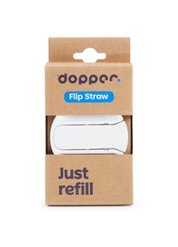 Dopper Flip Straw 24 cm Wit - Deal